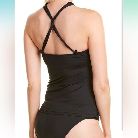 La Blanca NWT Island Goddess Convertible multi-way Bandini Black Size 6 - Picture 4 of 6